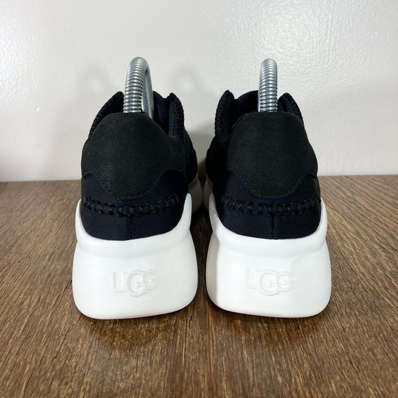 UGG Women's Libu Lite Sneaker Women’s Size 6.5 Black Suede/Mesh - Picture 4 of 10